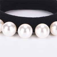 1/3 sztuk gumki linkowe elastyczne dziewczyny Scrunchie kucyk Holder perły koraliki kobiety opaski do włosów opaski akcesoria do włosów dla kobiet 3